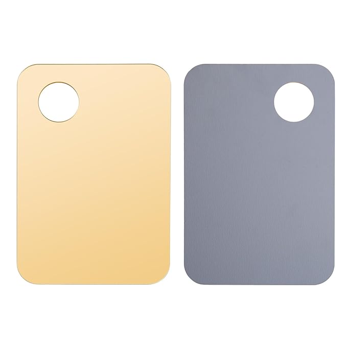 1 Pc Acrylic Cosmetic Makeup Palette Tray Foundation Spatula Makeup Mixing Palette Apply for Foundation Eye Shadow Lipsticks Nail Art Beauty Salon (Transparent)