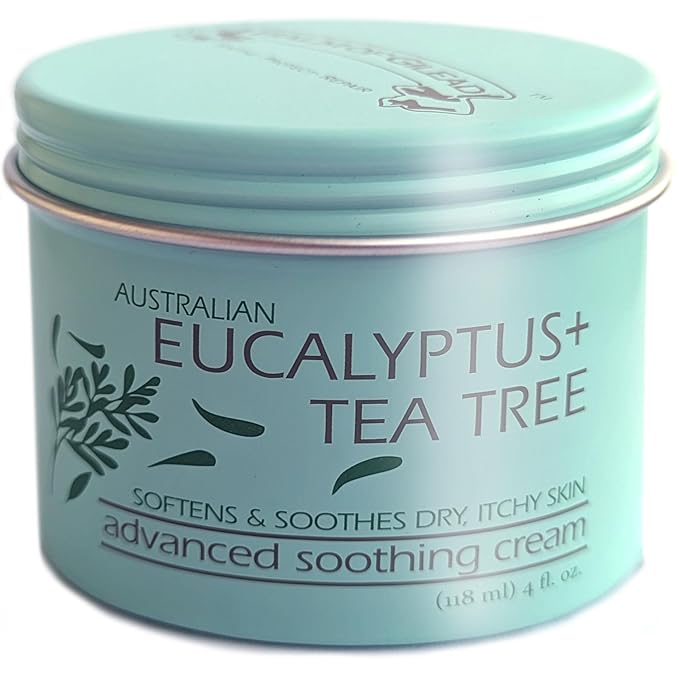 BALM OF GILEAD Foot Cream with Tea Tree and Eucalyptus β Intensive Moisturizing Cream for Dry, Cracked Heels and Feet β Refreshing Body and Skin Care Balm