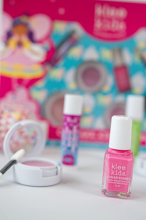 Luna Star Naturals Klee Kids Deluxe Play Makeup Kit. Gentle and Non-Toxic. Made in USA. (Cupcake Kisses Fairy)