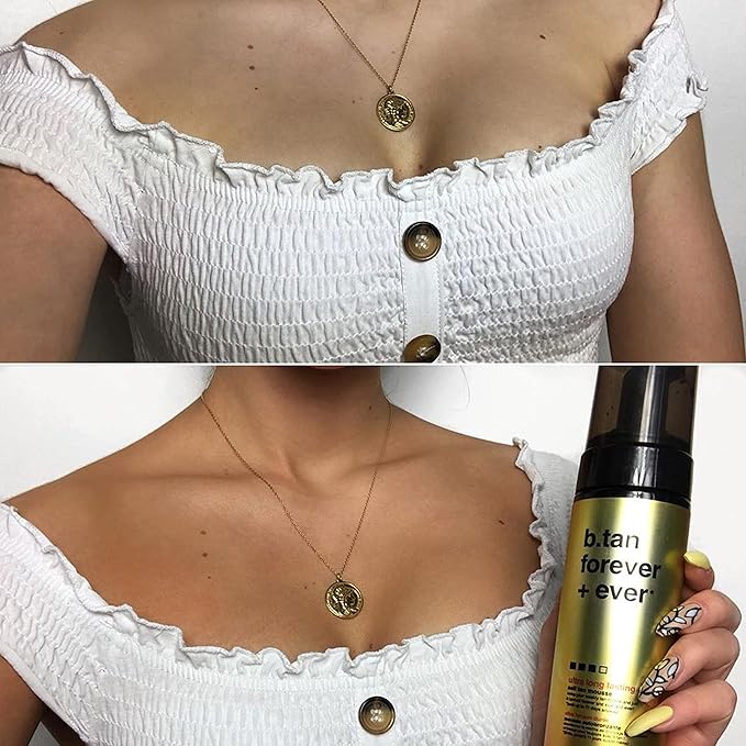 b.tan Ultra Long Lasting Self Tanner Kit | Forever Bundle - Best Dark Sunless Tan Mousse, Lasts Up to 11 Days, Tanning Mitt Applicator, 1 Hour Express Foam, Fast, No Fake Tan Smell, 6.7 Fl Oz