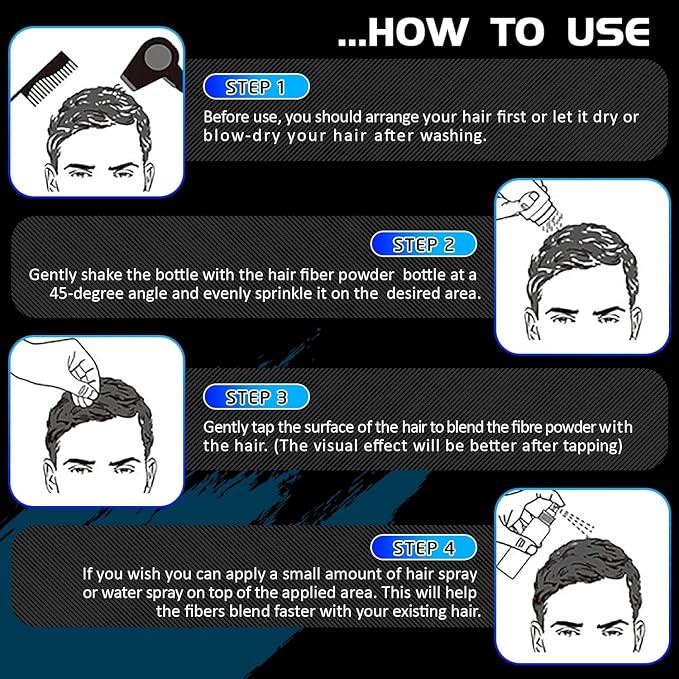 Aliver Hair Fibers for Thinning Hair - Light Brown - 27.5Gr,Undetectable Natural Formula, Thicker Fuller Hair in 15 Seconds, Conceals Hair Loss, Look Younger, for Men & Women Patchy Bald Spot,Crown