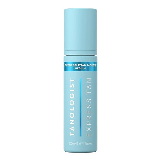 Tanologist Medium Self Tan Mousse, Tinted Self-Tanning Mousse, Streak-Free, Natural Glow, No Fake Tan Smell Or Orange Tone, Long Lasting, Clean Ingredients, Vegan, 6.76 fl. oz/200 ml Bottle