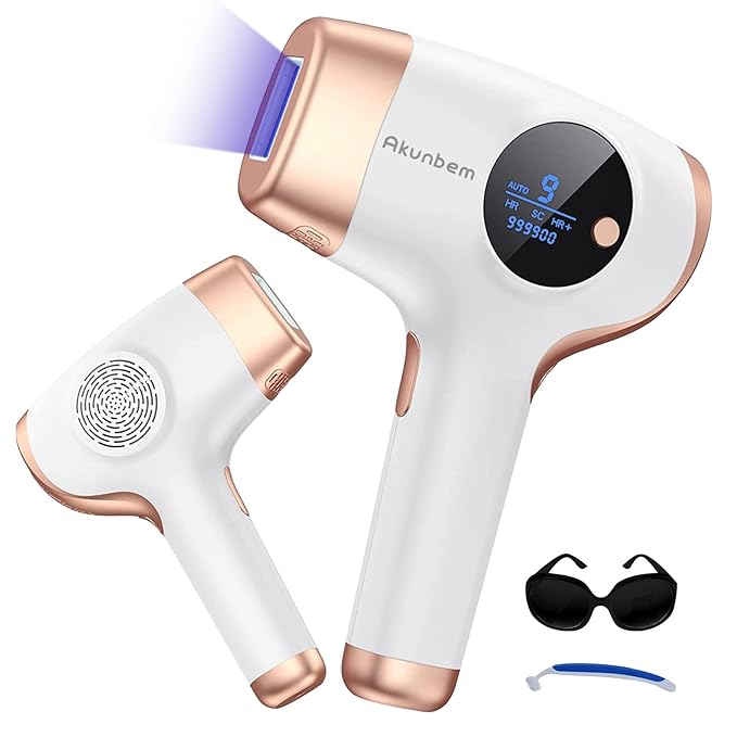 Laser Hair Removal, IPL Hair Removal for Women and Men, Hair Removal Device for Bikini Legs Armpits Arms At Home, 999,900+ Flashes Painless Effective & Long-Lasting