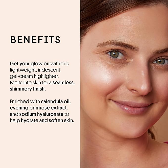 Winky Lux Cheeky Rose Liquid Highlighter, Gel Cream Blush Wand, Blendable & Buildable Pigment, Long Lasting Weightless, Angel