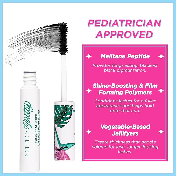 Petite 'n Pretty "Amazon Exclusive" Glow Basics Natural Makeup Starter Gift Set for Kids, Tweens & Teens for Eyes, Cheeks & Lips- Clean, Non Toxic
