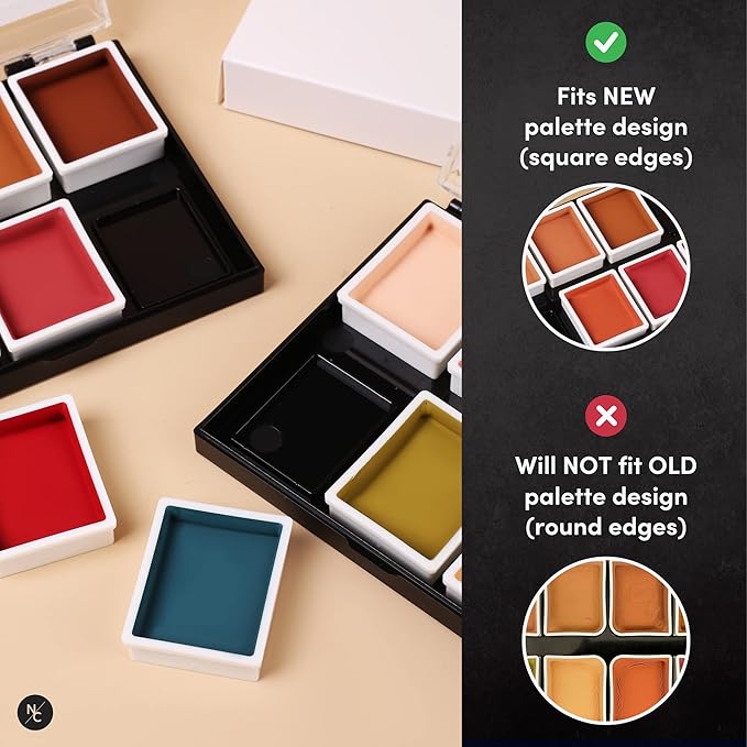 Alcohol Palette Refill Pans - Skin Tones - Soft Yellow
